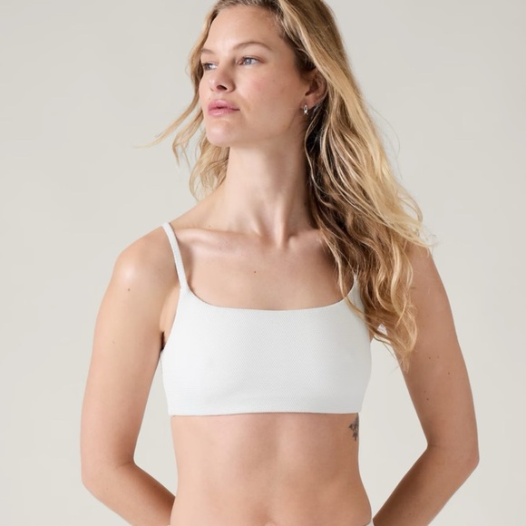 Athleta Scoop Bikini Top and Athleta Swim Clean White Bottom SET $120 - Picture 2 of 9